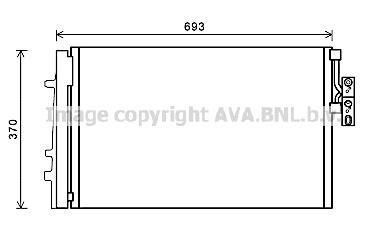 BMW Радіатор кодиціонера AVA COOLING BWA5479D (фото 1)