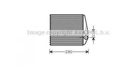 GENERAL MOTORS Теплообмінник, Система опалення салону AVA COOLING OLA6355 (фото 1)