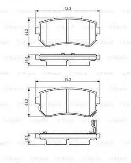 ДИСКОВI КОЛОДКИ ЗАДНI BOSCH 0 986 495 354