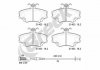 Колодки гальмівні (передні) Dacia Logan 04-/Renault 19/11/21/Peugeot 205/309 (з датчиками) BRECK 21463 00 702 10 (фото 2)