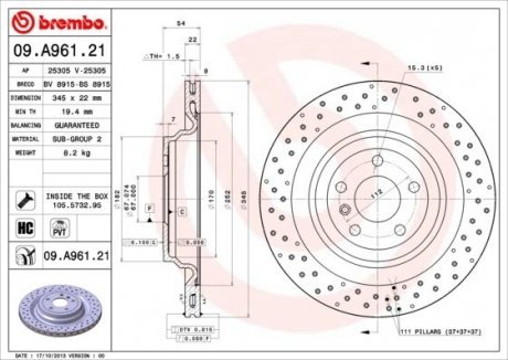 BREMBO 09.A961.21