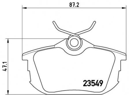 Комплект гальмівних колодок з 4 шт. дисків BREMBO P54023 (фото 1)