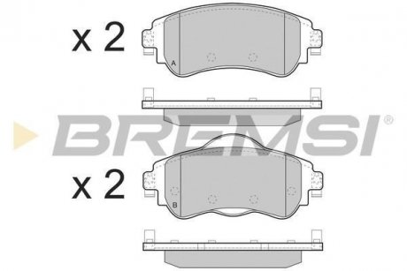 Гальмівні колодки пер. Citroen C4 II 09- (TRW) BREMSI BP3491 (фото 1)