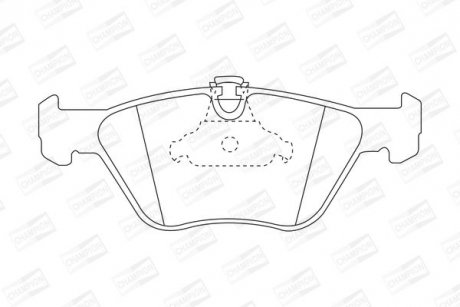 Колодки тормозные дисковые передние BMW 520i, 523i, 525, 525i, 528i, 530d, 535i, M535 CHAMPION 571880CH (фото 1)