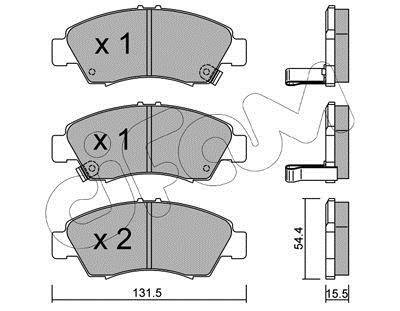 Гальмівні колодки пер. Honda Civic 87-01 (sumitomo) CIFAM 822-138-0