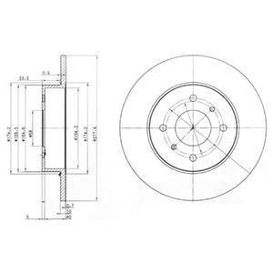 Тормозной диск Delphi BG3764