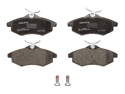 Колодки гальмівні (передні) Citroen C2 03-12/Citroen С3 02- (Trw) Delphi LP1716 (фото 1)