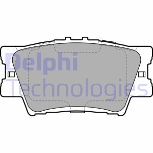 Колодки гальмівні (задні) Toyota Camry/Rav4 IV 05-/Avalon 12-18/Lexus ES 06-18 Delphi LP2004