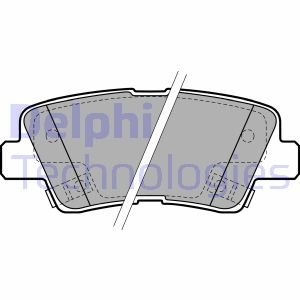 Колодки гальмівні (задні) Hyundai Tucson 04-/Elantra/Sonata 05-15/i40/Grandeur/Kia Optima/Soul 10- Delphi LP2195
