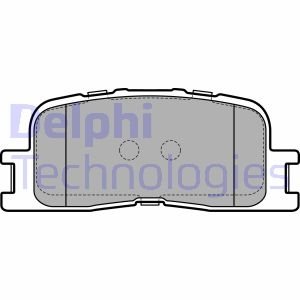 Колодки гальмівні (задні) Toyota Camry 01-11/Highlander 00-03/Lexus ES 96-06 Delphi LP2703