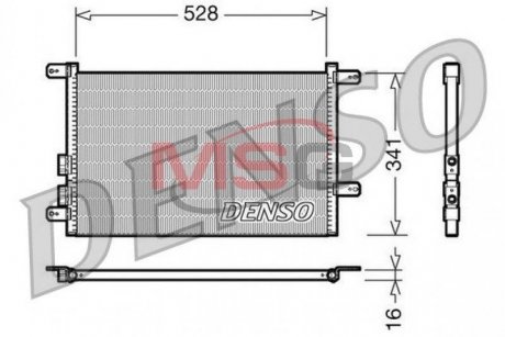 Радіатор кондиціонера DENSO DCN01003