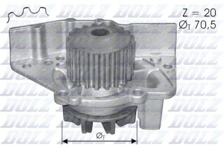 Помпа водяна DOLZ C119