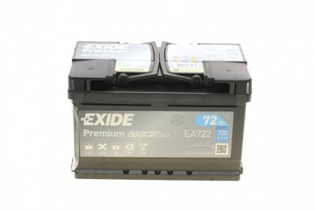 Стартерна батарея (акумулятор) EXIDE EA722 (фото 1)