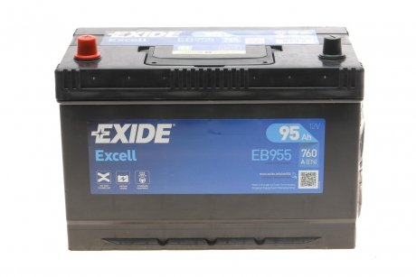 Стартерна батарея (акумулятор) EXIDE EB955 (фото 1)