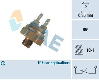 Датчик температури охолоджуючої рідини VW T3/LT (28-35)/Caddy/Golf II 1.0-2.8 -96 (M10x1) 65℃ FAE 35440 (фото 1)