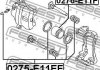 NISSAN / INFINITI ремкомплект супорта гальмівного переднього FEBEST 0275E11EF (фото 3)