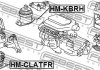Подушка двигуна права (гідравлічна) FEBEST HMKBRH (фото 2)