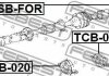 TOYOTA / LEXUS підшипник підвісний карданного валу FEBEST TCB020 (фото 2)