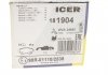 Комплект гальмівних колодок (дискових) ICER 181904 (фото 7)