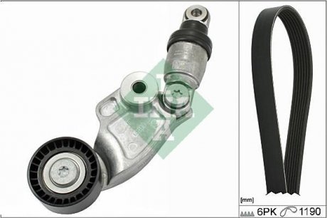 Комплект ременя генератора Mazda 3/6/CX-5 2.2D 12- INA 529 0119 10 (фото 1)
