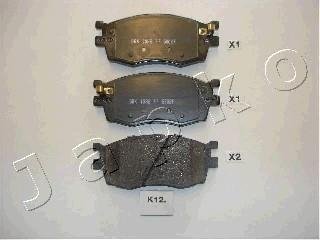 Колодки тормозные передние Hyundai Accent III, i20 / Kia Rio II 1.4-1.6 (05-12) JAPKO 50K12 (фото 1)