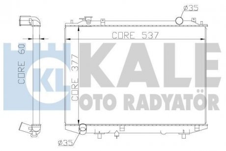Радиатор охлаждения Ford Ranger - Mazda B-Serie, Bt-50 Radiator OT Kale 356200
