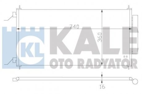 Радиатор кондиционера Honda Cr-V Iii Condenser OTO RADYATOR Kale 380700