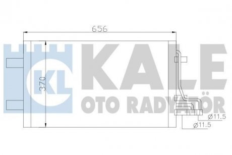 Радиатор кондиционера Ford C-Max, Focus C-Max, Focus II OTO RADYATOR Kale 386100 (фото 1)