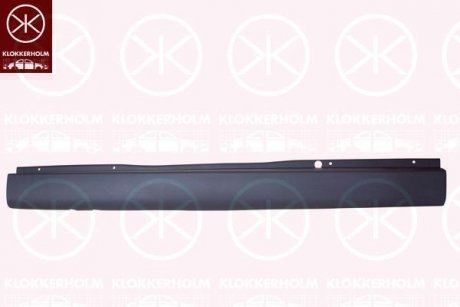 FORD бампер, задн., темно сірий, пластик KLOKKERHOLM 2509951