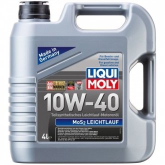 Олива моторна MoS2 Leichtlauf 10W-40 (Каністра 4л) LIQUI MOLY 1917 (фото 1)