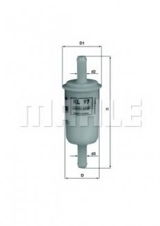 Фільтр MAHLE / KNECHT KL97OF (фото 1)