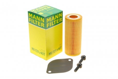 Комплект гідравлічного фільтра АКПП -FILTER MANN HU 721 Z KIT (фото 1)