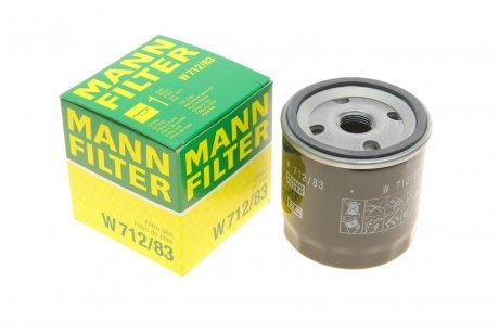 Фільтр масляний -FILTER MANN W 712/83 (фото 1)