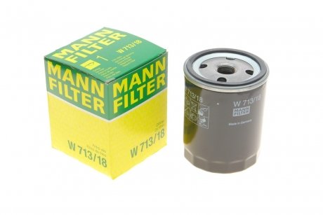 Фільтр масляний -FILTER MANN W 713/18 (фото 1)