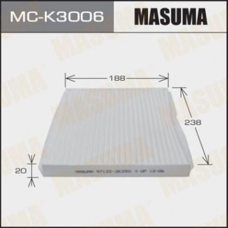Фильтр салона AC9407C HYUNDAI/ TUCSON/ V2000 V2700 04- (MC-K3006) MASUMA MCK3006 (фото 1)