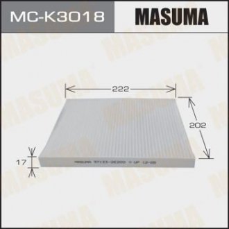 Фильтр салона AC-003 HYUNDAI/ TUCSON/ V2000 V2700 04-06 (MC-K3018) MASUMA MCK3018 (фото 1)