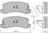 Комплект гальмівних колодок (дискових) Metelli 22-0161-1 (фото 11)