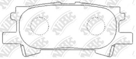 Колодки тормозные (без датчика) NiBK PN1498