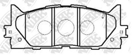 Колодки тормозные (без датчика) NiBK PN1521 (фото 1)