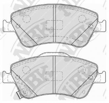Колодки тормозные NiBK PN1834