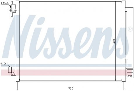 Конденсер кондиціонера NISSENS 940321