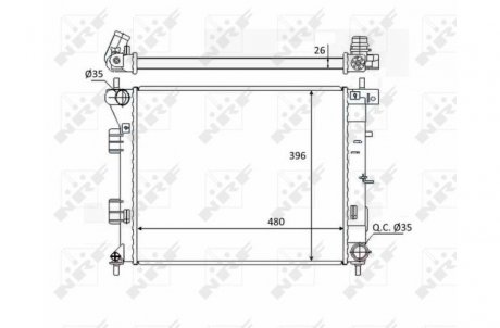 Радіатор NRF 58522