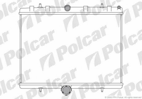 Радіатор охолодження двигуна Polcar 239708A1 (фото 1)