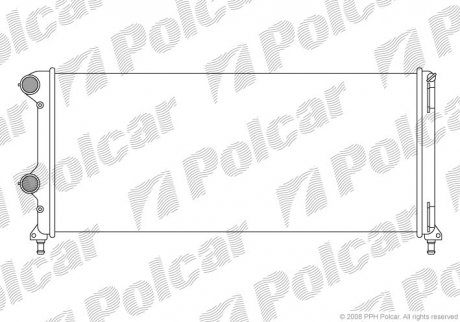 Радіатор охолодження двигуна Polcar 304008A5
