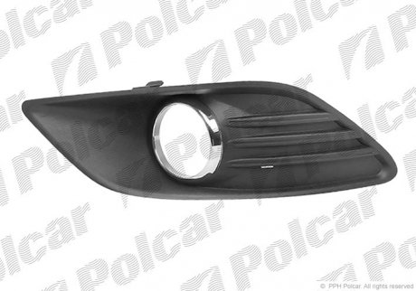 Решітка бампера переднього права Polcar 320527-4