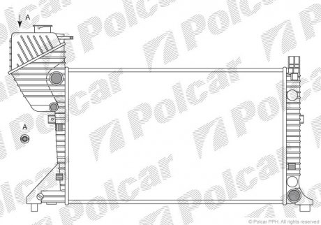 Радіатор охолодження двигуна Polcar 506308A1 (фото 1)