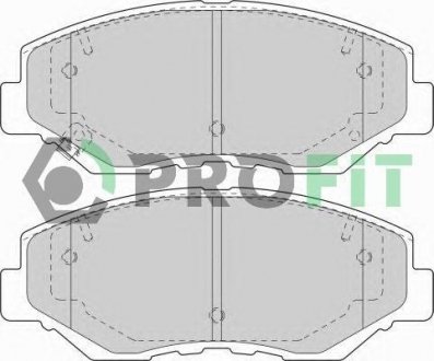 Колодки гальмівні дискові PROFIT 5000-1658
