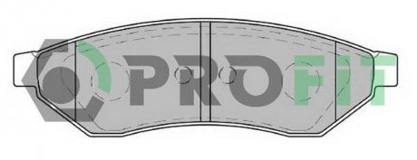 Колодки гальмівні дискові PROFIT 5000-1986