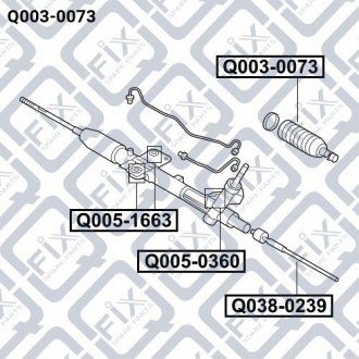 PEUGEOT / CITROEN Пильовик рульової рейки Q-fix Q0030073 (фото 1)