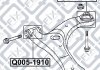 TOYOTA / LEXUS Сайлентблок передній переднього важеля Q-fix Q0051910 (фото 3)